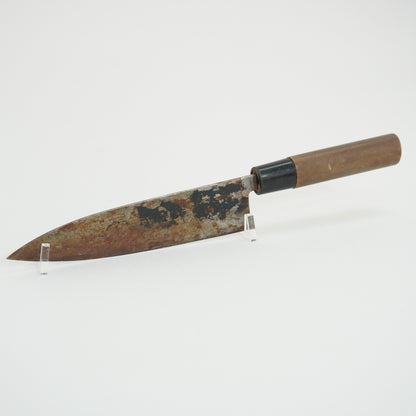 Japanese Used Black Blade Kitchen Knife Lot 3 Set Sushi Sasimi F-420