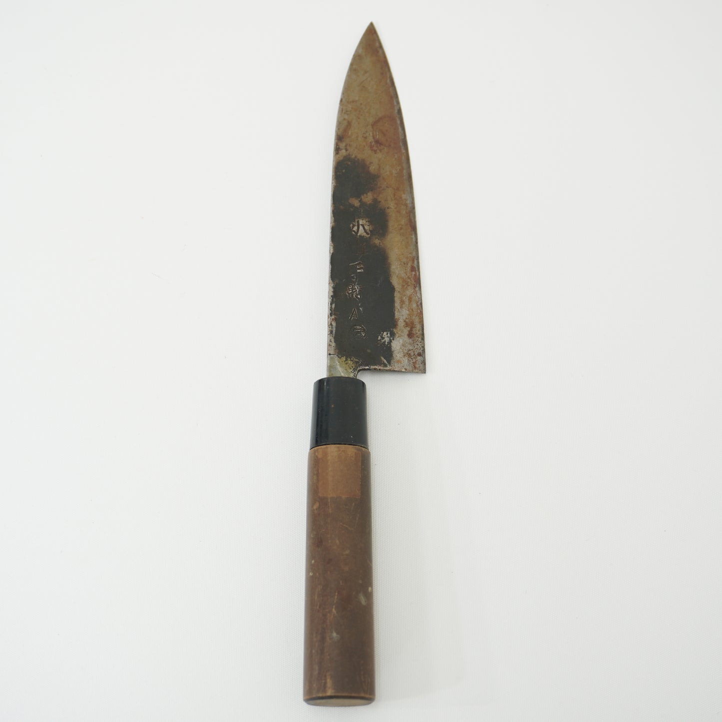 Japanese Used Black Blade Kitchen Knife Lot 3 Set Sushi Sasimi F-420