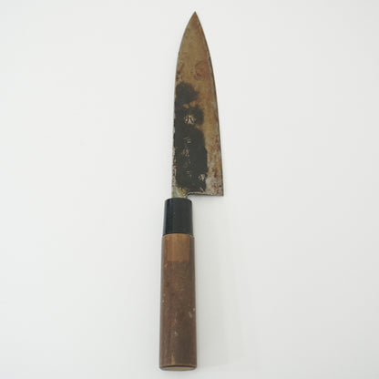Japanese Used Black Blade Kitchen Knife Lot 3 Set Sushi Sasimi F-420