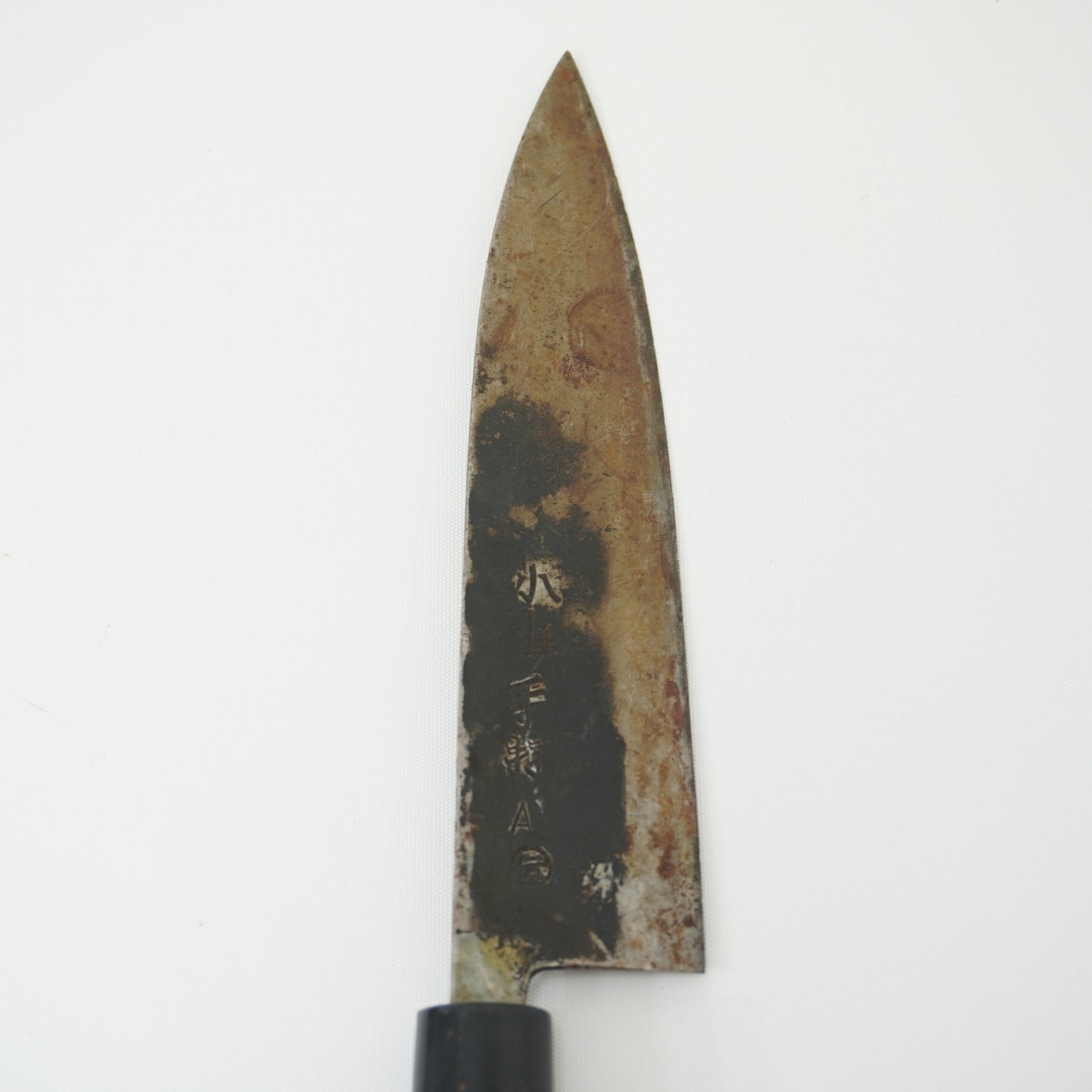 Japanese Used Black Blade Kitchen Knife Lot 3 Set Sushi Sasimi F-420