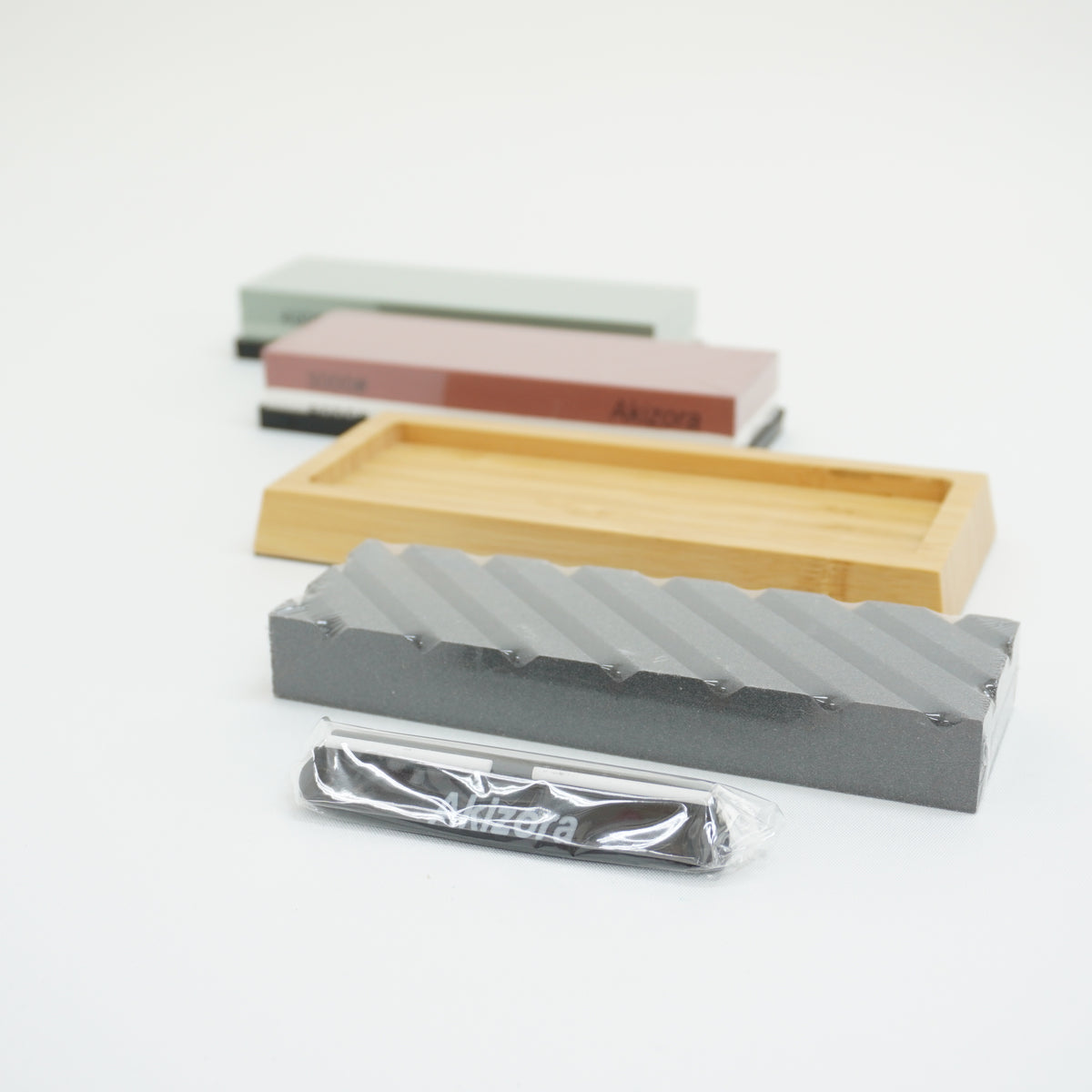 Japanese Whetstone Set 400 1000 3000 8000 Grit Knife Sharpener P-177