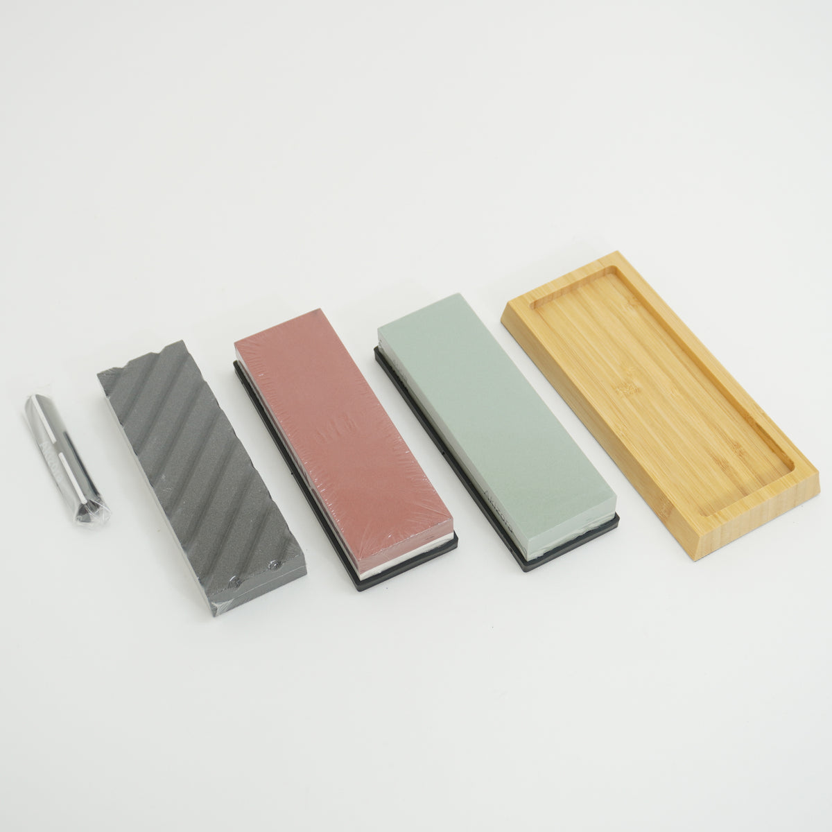 Japanese Whetstone Set 400 1000 3000 8000 Grit Knife Sharpener P-177
