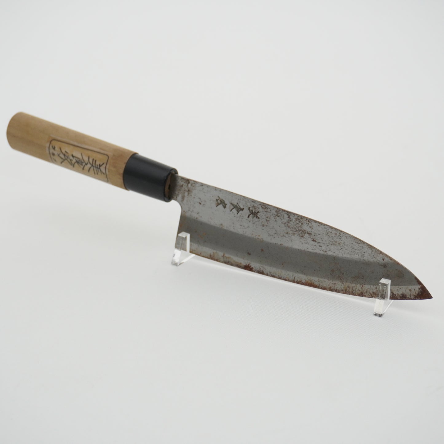 Japanese Used Vintage Kitchen Knife Lot 3 Set Sushi Sasimi F-422
