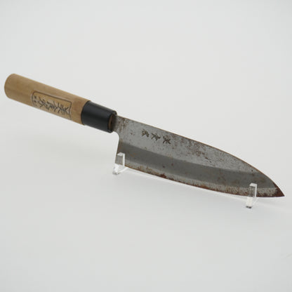 Japanese Used Vintage Kitchen Knife Lot 3 Set Sushi Sasimi F-422