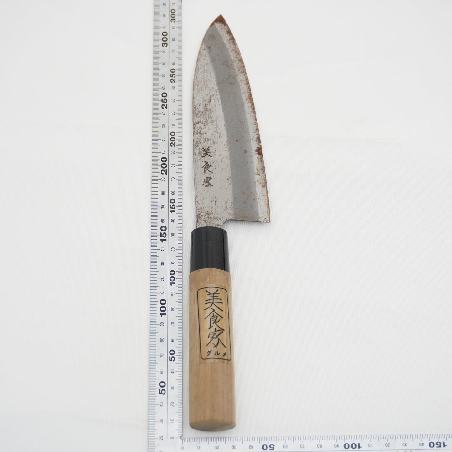 Japanese Used Vintage Kitchen Knife Lot 3 Set Sushi Sasimi F-422