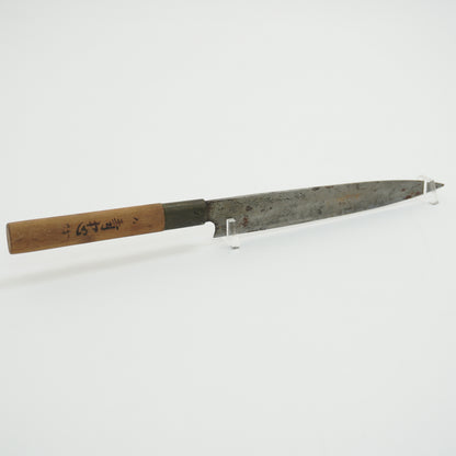 Japanese Used Vintage Kitchen Knife Lot 2 Set Sushi Sasimi F-424
