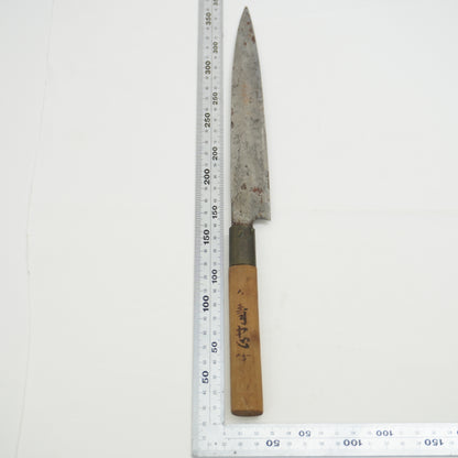 Japanese Used Vintage Kitchen Knife Lot 2 Set Sushi Sasimi F-424