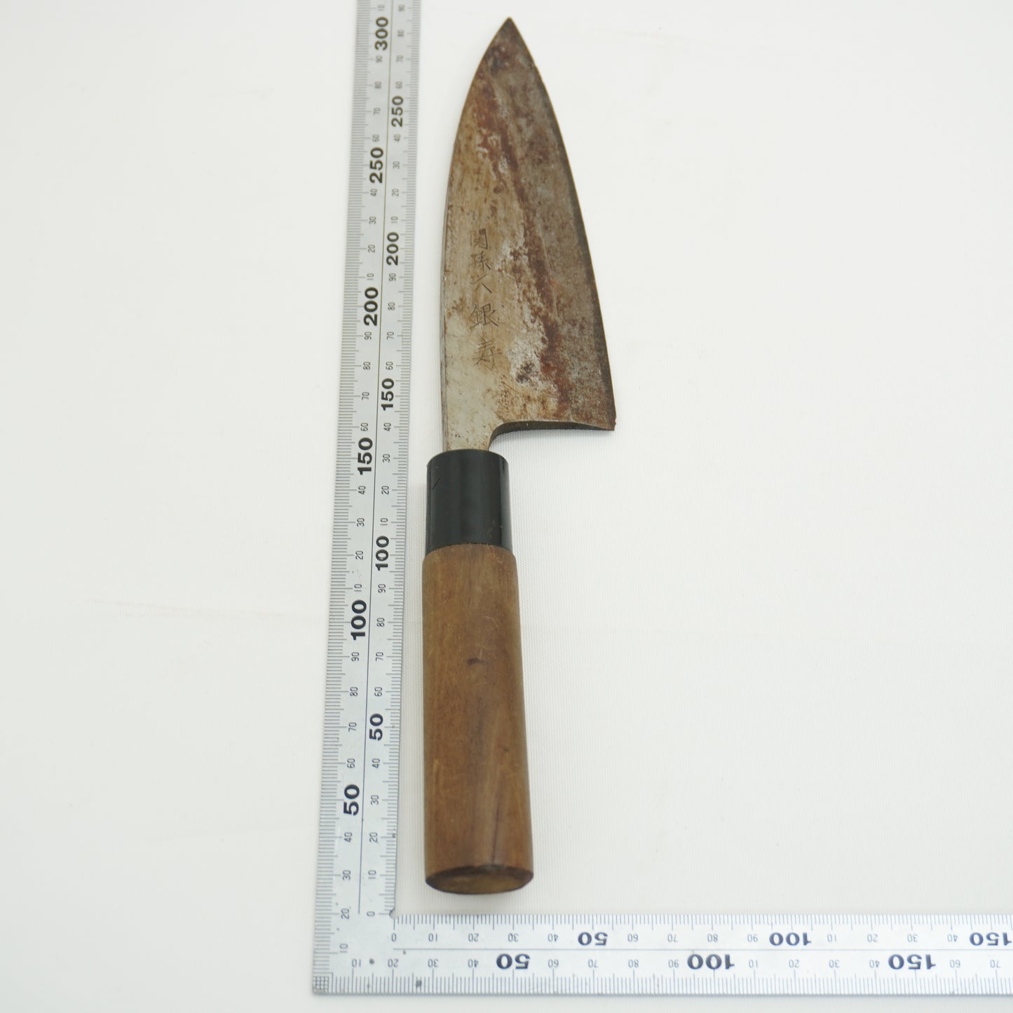 Japanese Used Kitchen Knife Lot 2 Set Sushi Sasimi For Restoration F-425