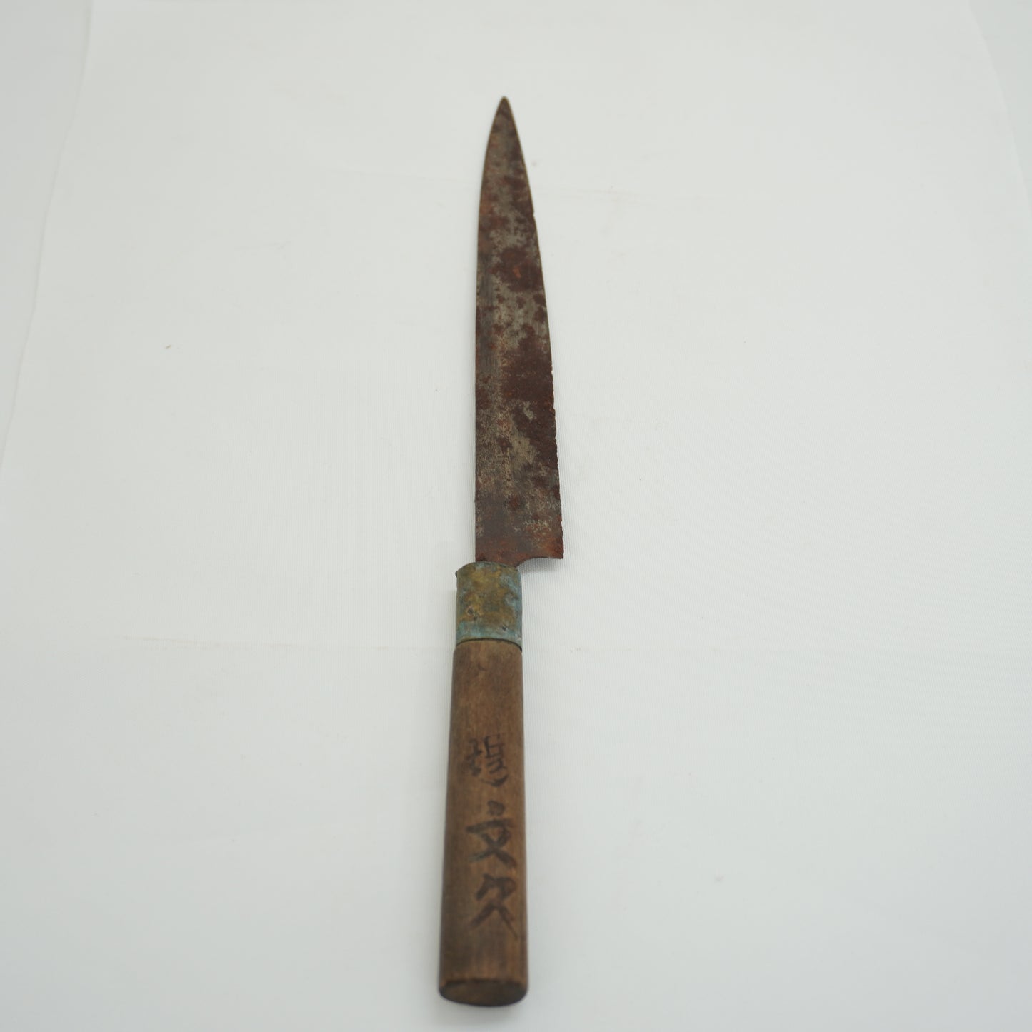 Japanese Used Kitchen Knife Lot 2 Set Sushi Sasimi For Restoration F-425