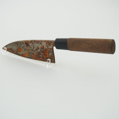 Japanese Used Kitchen Knife Lot 2 Set Sushi Sasimi For Restoration F-432