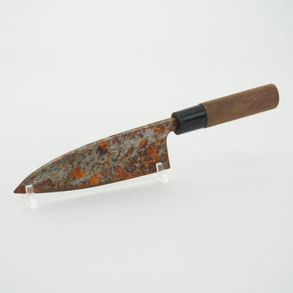 Japanese Used Kitchen Knife Lot 2 Set Sushi Sasimi For Restoration F-432