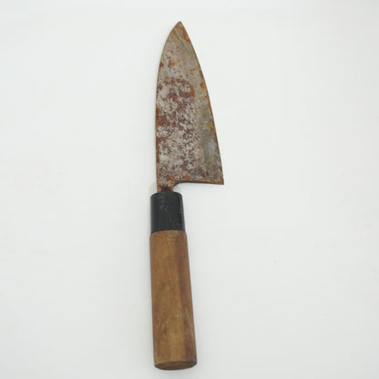 Japanese Used Kitchen Knife Lot 2 Set Sushi Sasimi For Restoration F-432