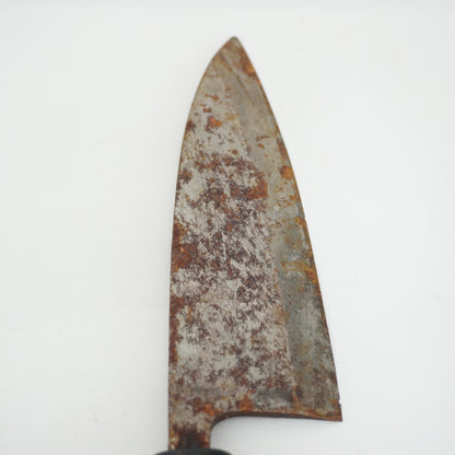 Japanese Used Kitchen Knife Lot 2 Set Sushi Sasimi For Restoration F-432