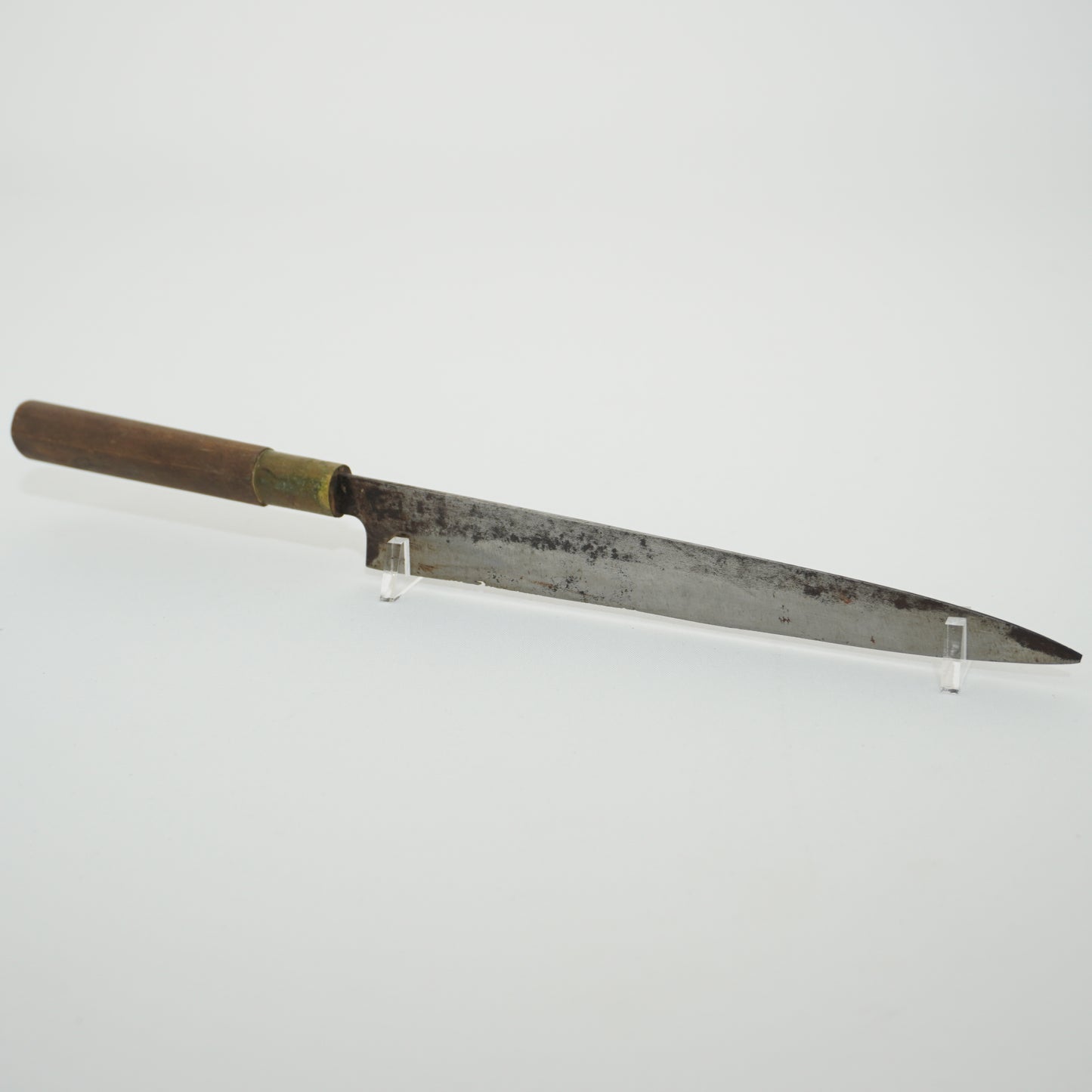 Japanese Used Kitchen Knife Lot 2 Set Sushi Sasimi For Restoration F-432