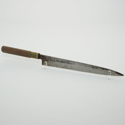 Japanese Used Kitchen Knife Lot 2 Set Sushi Sasimi For Restoration F-432