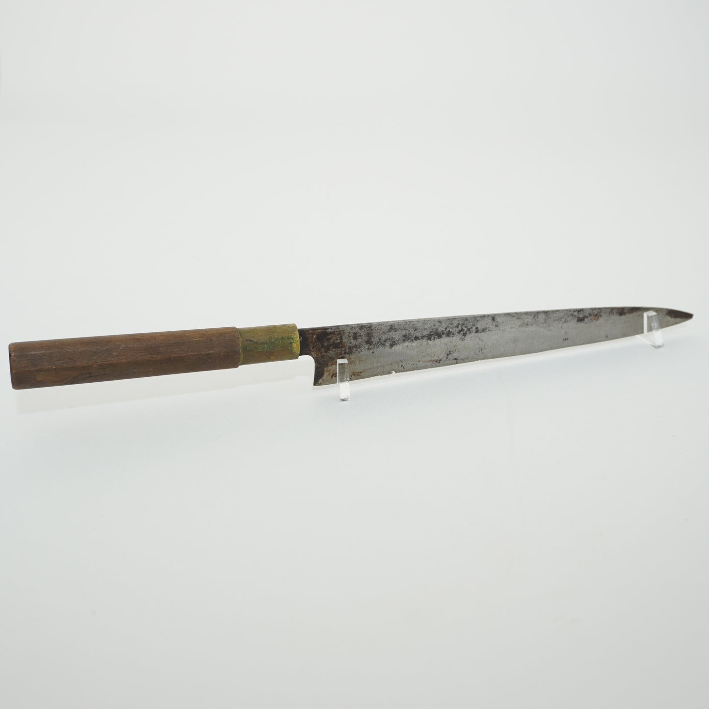 Japanese Used Kitchen Knife Lot 2 Set Sushi Sasimi For Restoration F-432