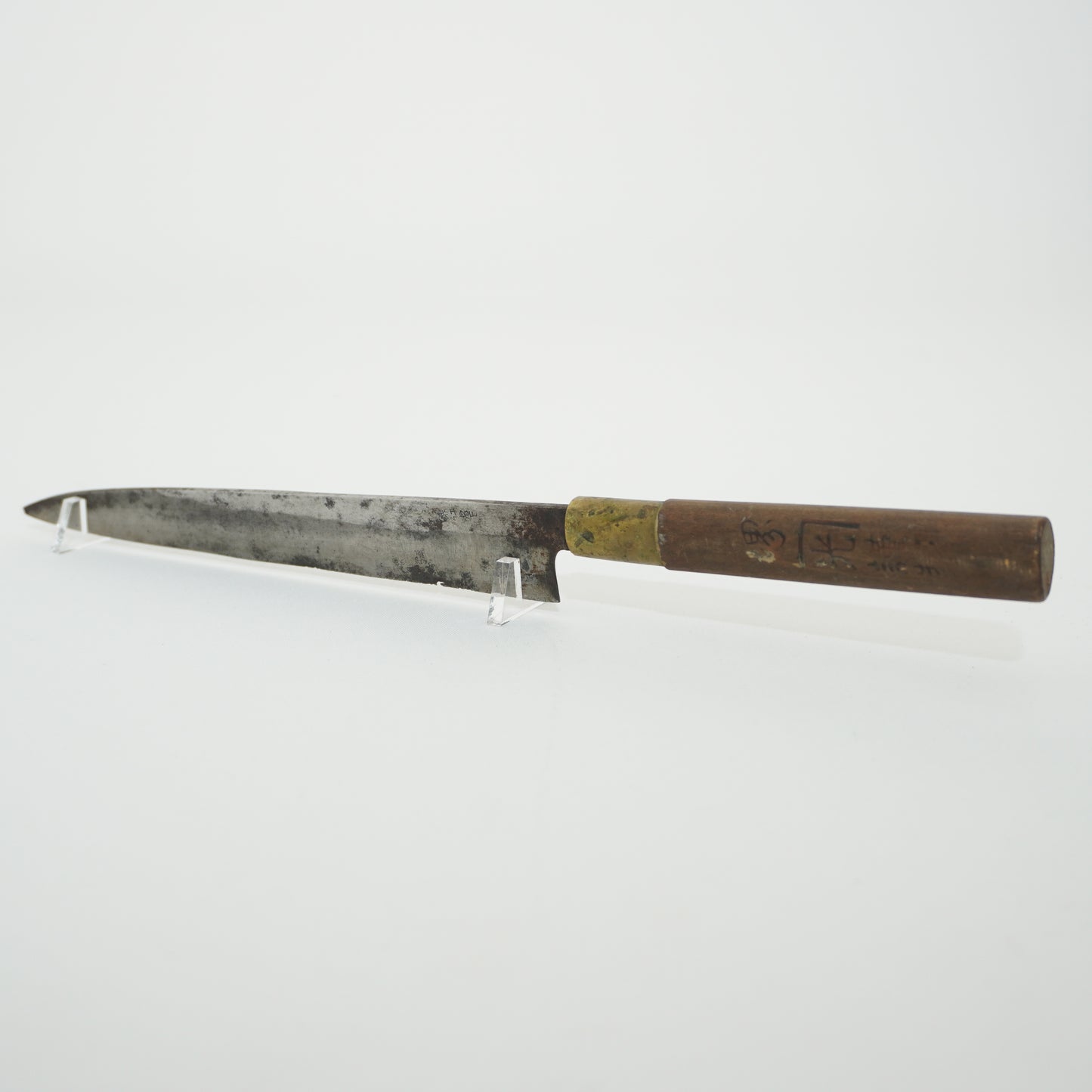 Japanese Used Kitchen Knife Lot 2 Set Sushi Sasimi For Restoration F-432