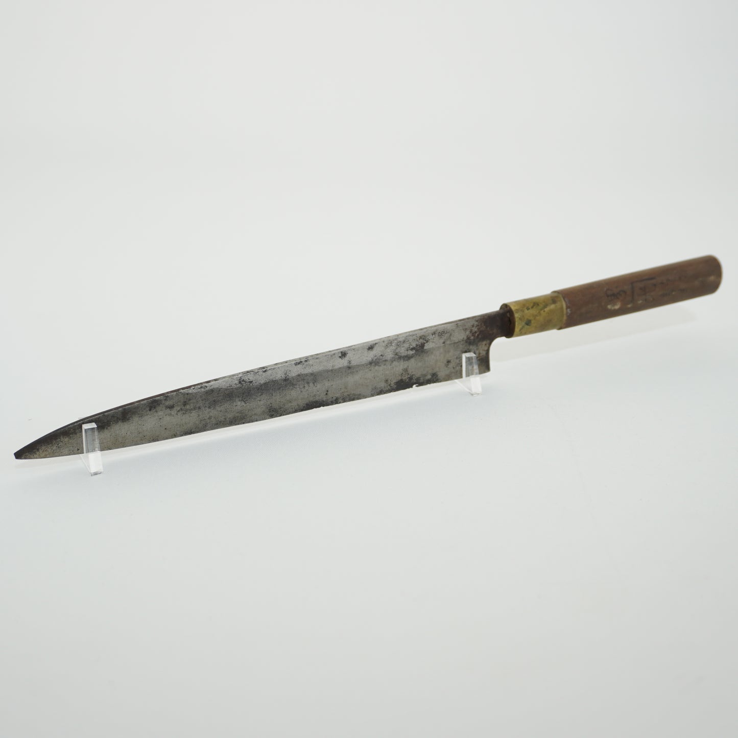 Japanese Used Kitchen Knife Lot 2 Set Sushi Sasimi For Restoration F-432