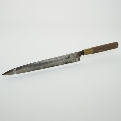 Japanese Used Kitchen Knife Lot 2 Set Sushi Sasimi For Restoration F-432