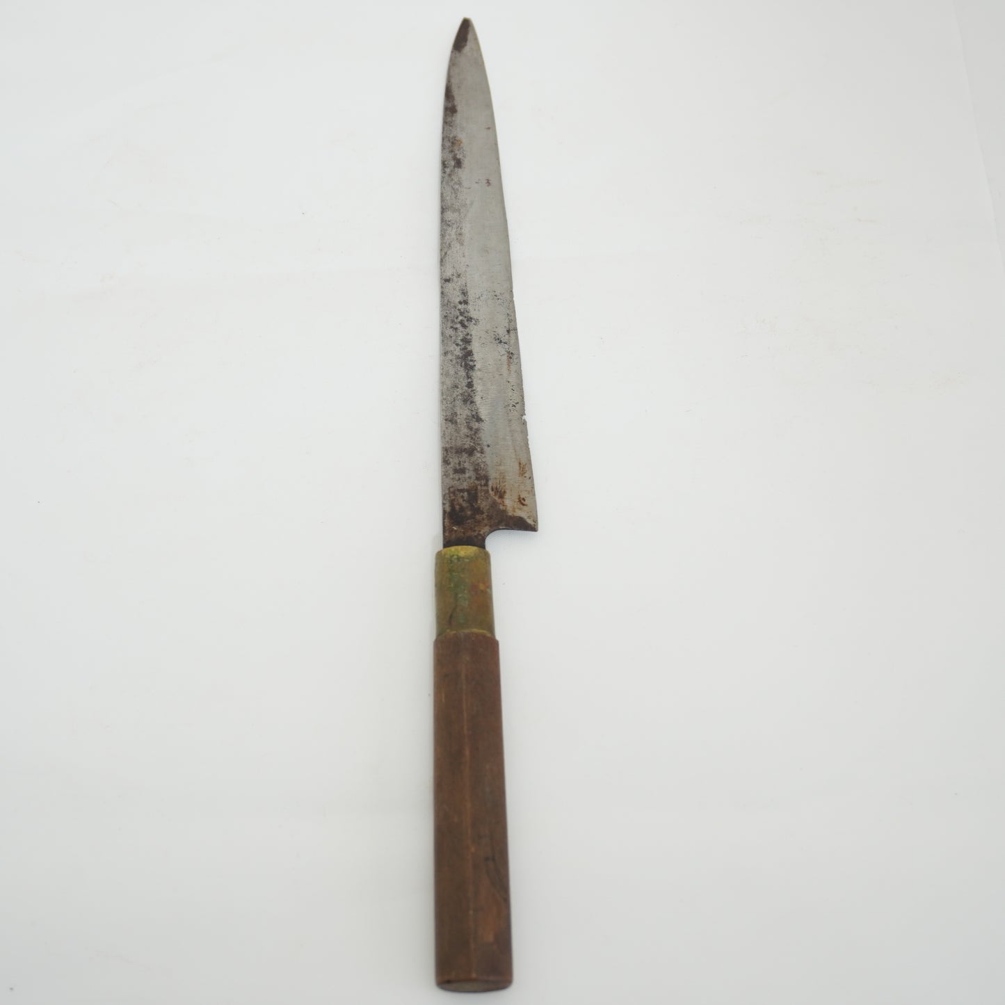 Japanese Used Kitchen Knife Lot 2 Set Sushi Sasimi For Restoration F-432
