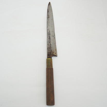 Japanese Used Kitchen Knife Lot 2 Set Sushi Sasimi For Restoration F-432