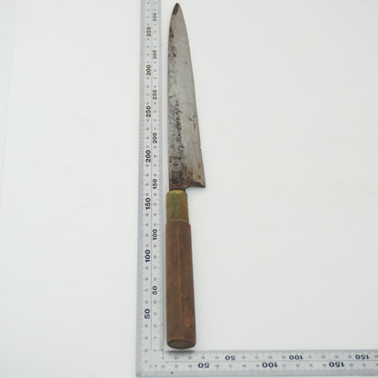 Japanese Used Kitchen Knife Lot 2 Set Sushi Sasimi For Restoration F-432