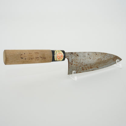 Japanese Used Kitchen Knife Lot 2 Set Sushi Sasimi For Restoration F-433