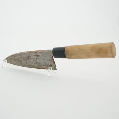 Japanese Used Kitchen Knife Lot 2 Set Sushi Sasimi For Restoration F-433