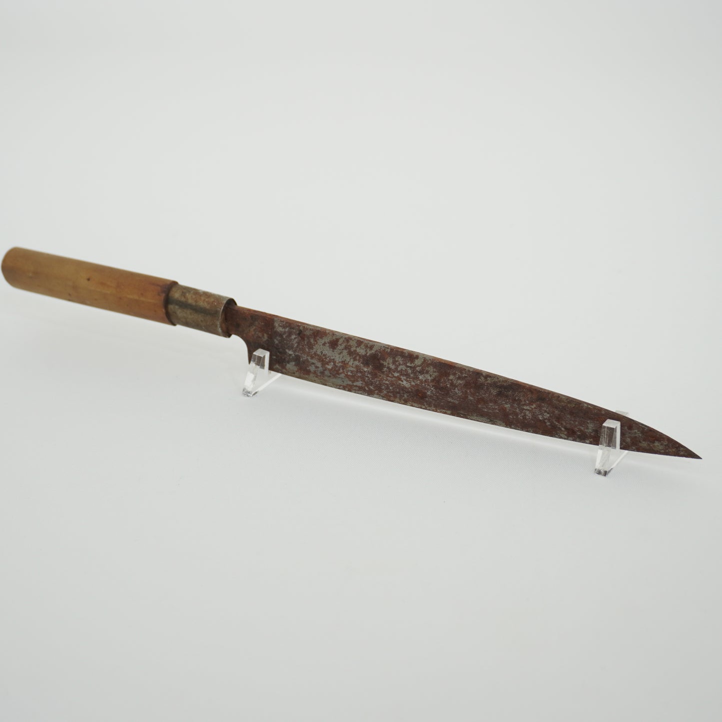 Japanese Used Kitchen Knife Lot 2 Set Sushi Sasimi For Restoration F-433