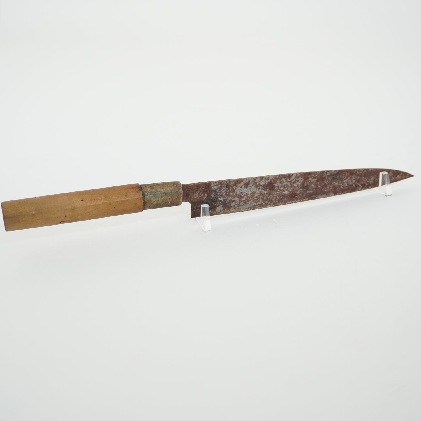 Japanese Used Kitchen Knife Lot 2 Set Sushi Sasimi For Restoration F-433