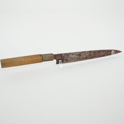 Japanese Used Kitchen Knife Lot 2 Set Sushi Sasimi For Restoration F-433