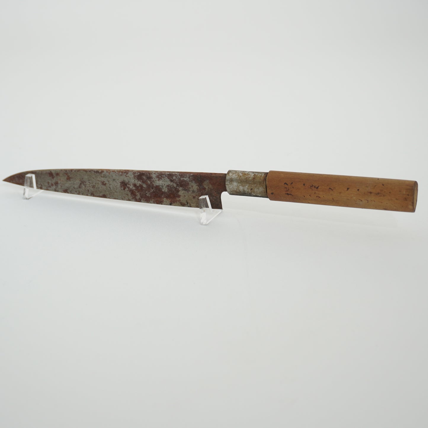 Japanese Used Kitchen Knife Lot 2 Set Sushi Sasimi For Restoration F-433