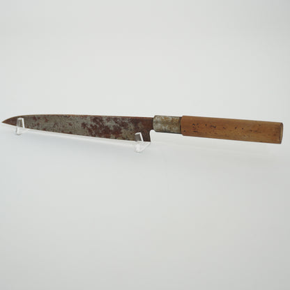 Japanese Used Kitchen Knife Lot 2 Set Sushi Sasimi For Restoration F-433