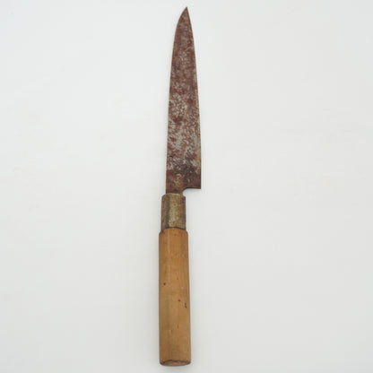 Japanese Used Kitchen Knife Lot 2 Set Sushi Sasimi For Restoration F-433