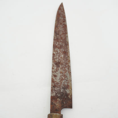 Japanese Used Kitchen Knife Lot 2 Set Sushi Sasimi For Restoration F-433