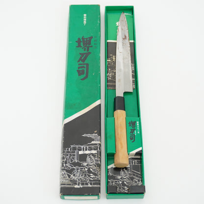 Japanese Used Kitchen Yanagiba Knife Boxed Vintage Sushi Sashimi F-435