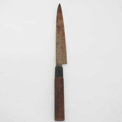 Japanese Used Kitchen Knife Lot 3 Set Sushi Sasimi For Restoration F-434