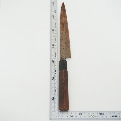 Japanese Used Kitchen Knife Lot 3 Set Sushi Sasimi For Restoration F-434