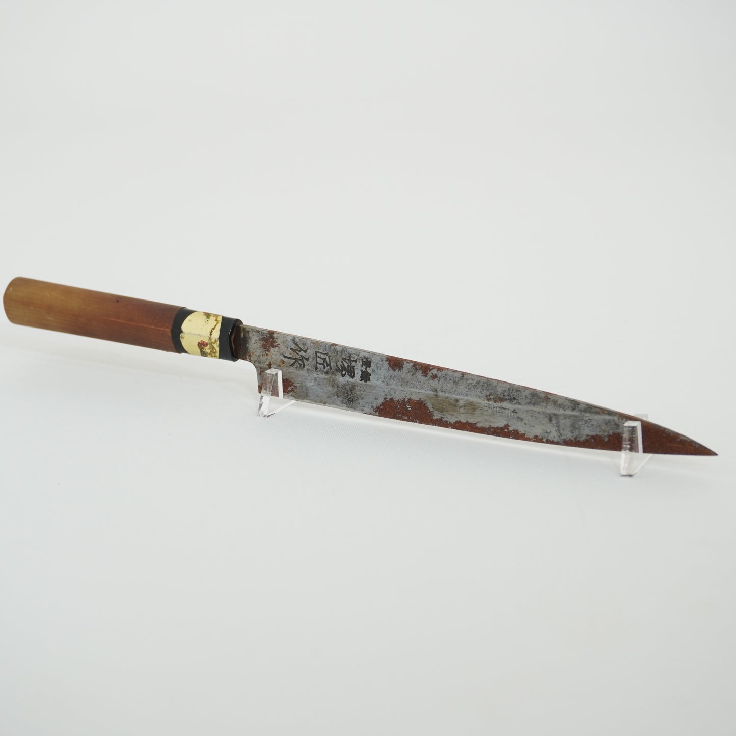 Japanese Used Kitchen Knife Lot 3 Set Sushi Sasimi For Restoration F-434