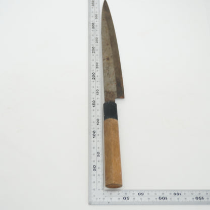 Japanese Used Kitchen Knife Lot 3 Set Sushi Sasimi For Restoration F-434