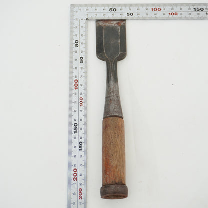 Vintage Damaged Japanese Wood Chisel Lot x3 Set Carpenter Tools From Japan K-315