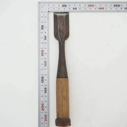 Vintage Damaged Japanese Wood Chisel Lot x3 Set Carpenter Tools From Japan K-316