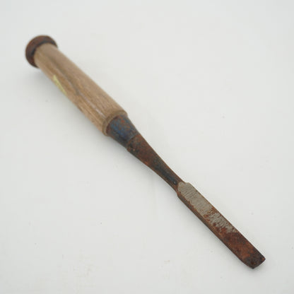 Vintage Damaged Japanese Wood Chisel Lot x3 Set Carpenter Tools From Japan K-318
