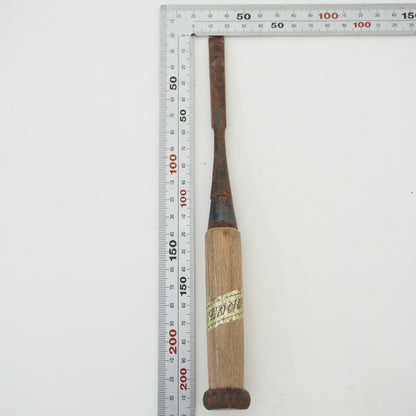 Vintage Damaged Japanese Wood Chisel Lot x3 Set Carpenter Tools From Japan K-318