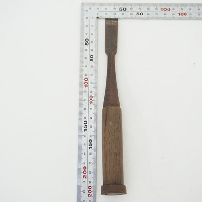 Vintage Damaged Japanese Wood Chisel Lot x3 Set Carpenter Tools From Japan K-318