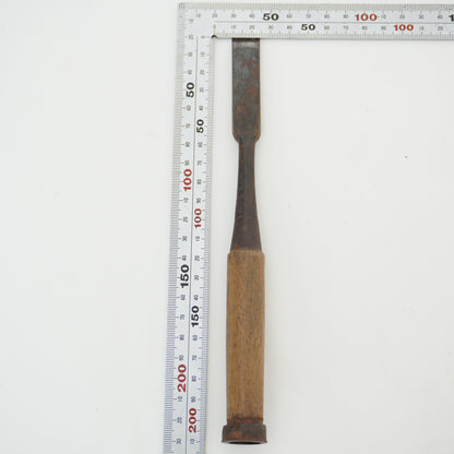 Vintage Damaged Japanese Wood Chisel Lot x4 Set Carpenter Tools From Japan K-319