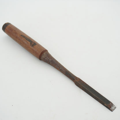 Vintage Damaged Japanese Wood Chisel Lot x4 Set Carpenter Tools From Japan K-319