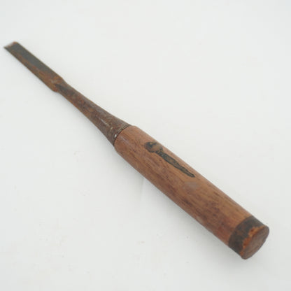 Vintage Damaged Japanese Wood Chisel Lot x4 Set Carpenter Tools From Japan K-319