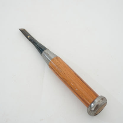 Vintage Damaged Japanese Wood Chisel Lot x4 Set Carpenter Tools From Japan K-320