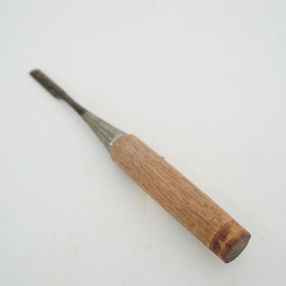 Vintage Damaged Japanese Wood Chisel Lot x4 Set Carpenter Tools From Japan K-320